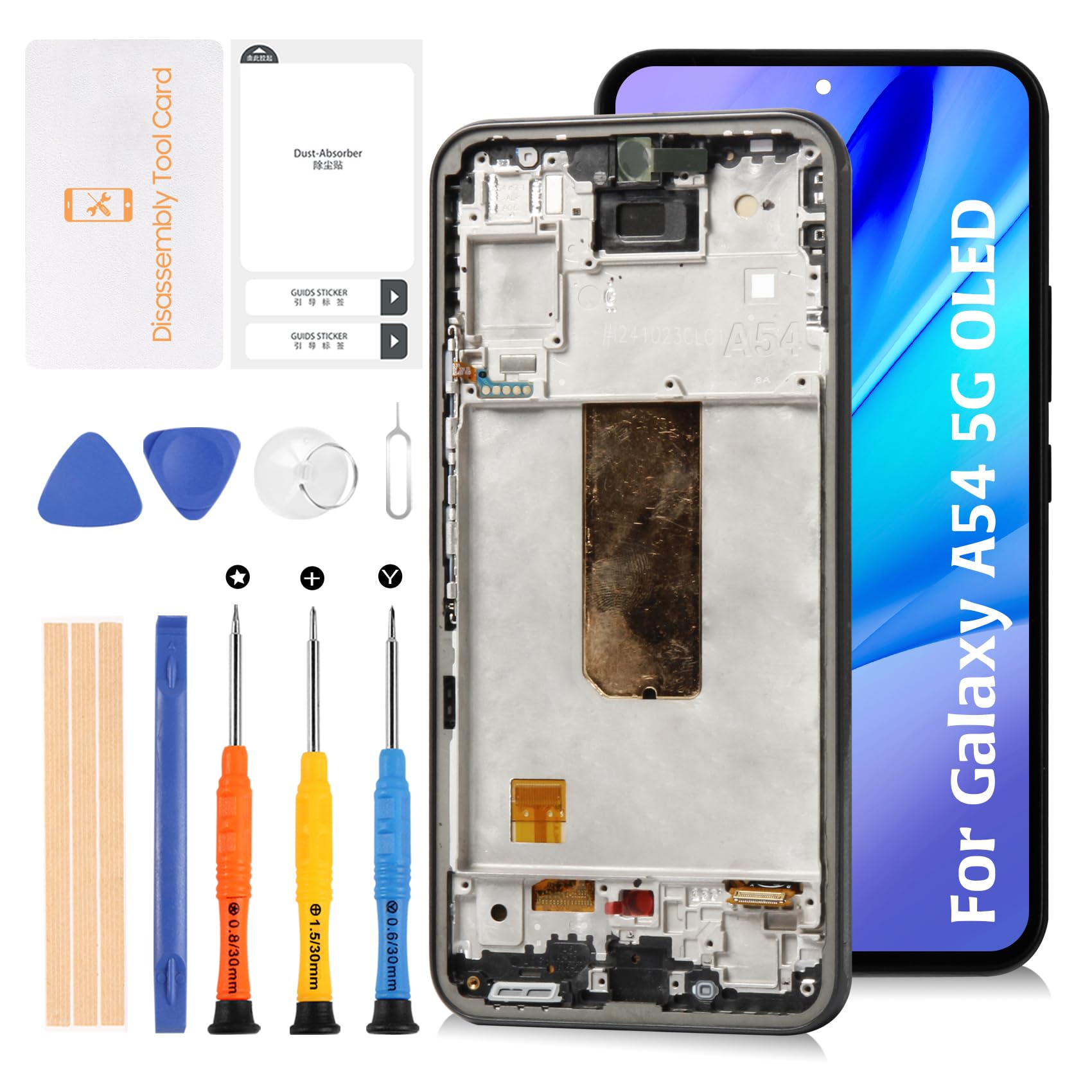 Amazon.com: Olivechard OLED Galaxy A54 5G Screen +Fingerprint